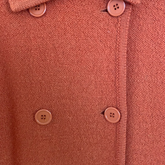 EUC - 100% WOOL DOUBLE BREASTED SWEATER JACKET - Picture 3 of 5